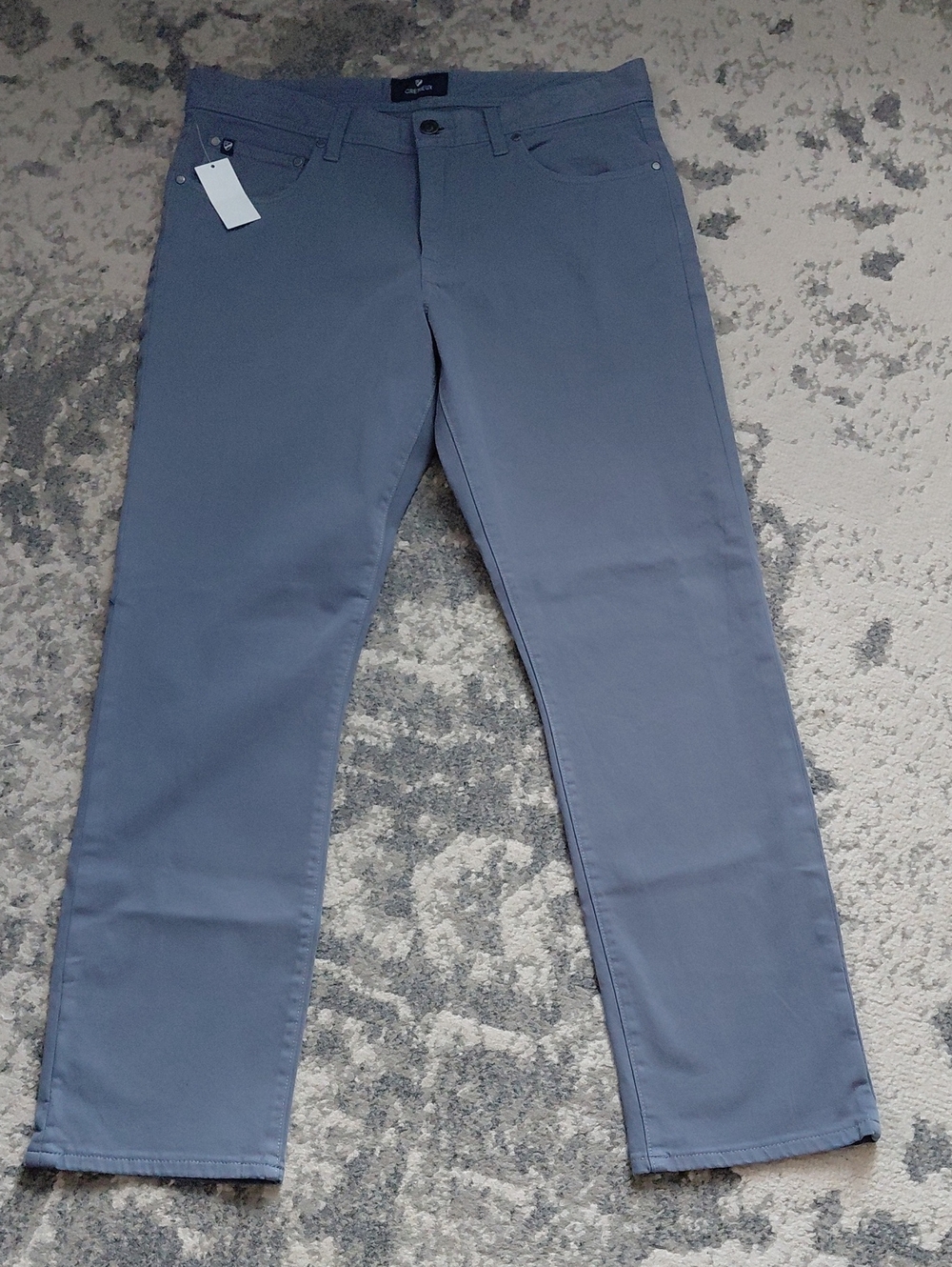 Cremieux Men's Straight Jeans in Slate Blue-Gray